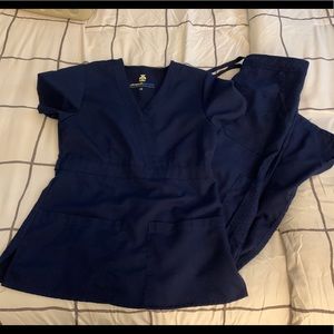 Navy blue scrub set size XS